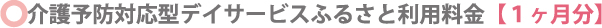 ふるさと1ヵ月料金